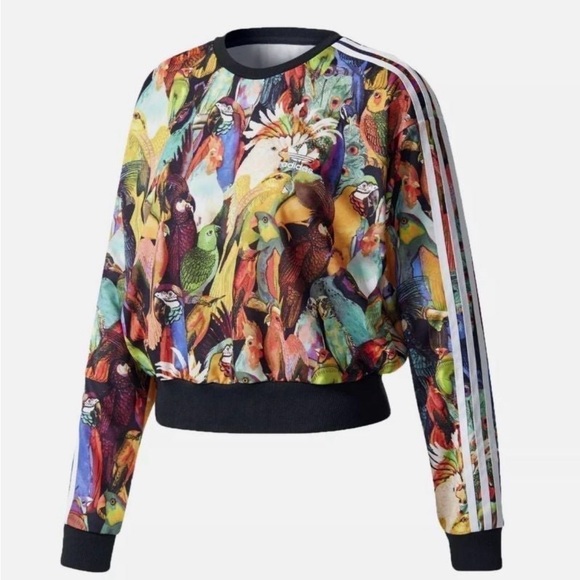 Farm Rio Adidas Collaboration Multicolor Birds of Paradise Graphic Long Sleeve - Picture 2 of 6